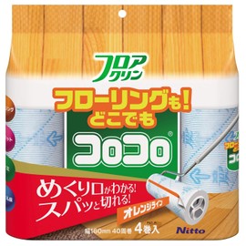 Nitoms C4428 Spares Tape, Floacrin, SC, 40 Circuits, 4 Rolls, Replacement, Cutting Spa, Flooring Carpet, Tatami Mat, Pet Hair, Dust Mites, Pollen, 6.3 inches (160 mm) Width