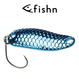 FISHN Shiny Trout Spoon Set - Size 3.2 cm, Weight 3.5 g, Trout Bait, Trout Spoons, Trout Blinker for Fishing Trout, Char & Bass, Spin Fishing (Shiny Set 3.5 g Rainbow (5X))