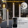 Staerysky Rechargeable Flameless Taper Candles with Charging Station, 6 Pcs