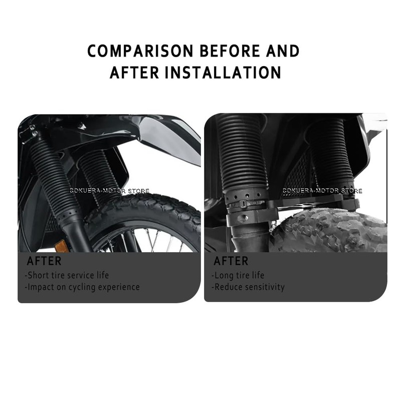 Motorcycle Accessories CNC Aluminum Bracket Front Fork Bracket for KLR650