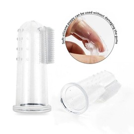 MIXNEX Pet Finger Toothbrush Set – Soft Silicone Toothbrush for Dogs & Cats – Gentle Finger Brush for Small Pets Dental Care (Pink Box Set)