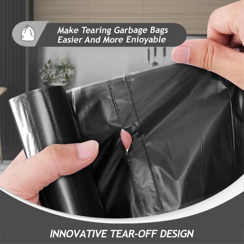 Teivio 2.5 Gallon 180 Counts Small Trash Bags Garbage Bags,