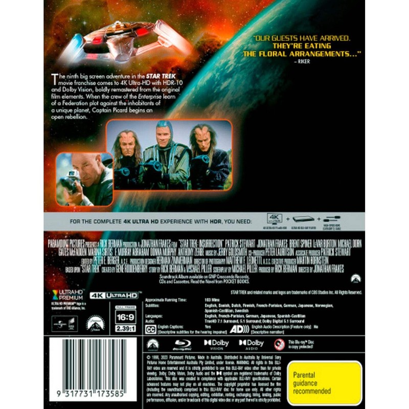 Star Trek IX: Insurrection - UHD