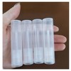 JZK 50 x Transparent Clear Plastic Lip Balm Empty Container