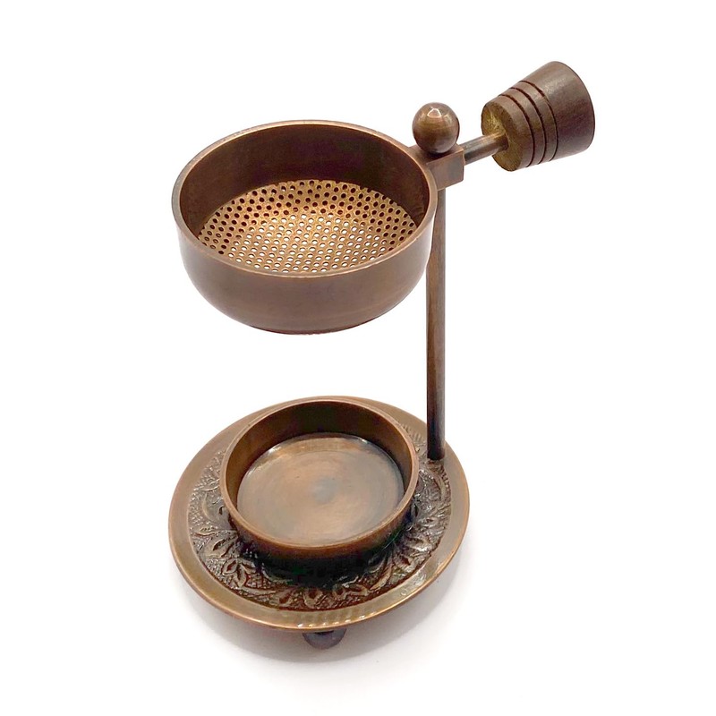 Farbenwald Adjustable Height Incense Burner for Smoking Resins, Woods and