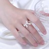Adorable Ribbon Bow Tied Ring Butterfly Knot Female Open Ring