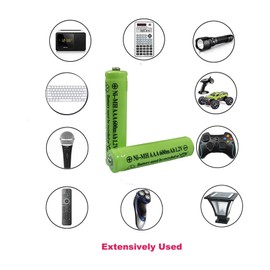 GSUIVEER AAA Nimh 600mAh 1.2v Rechargeable Battery for Outdoor Solar Lights Garden Lamp Pre-Charged Triple A Batteries(20 Pack)