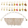 Hobbspring Enamel Crochet Stitch Markers Set Including 20pcs Bee Locking