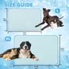 PUPTECK Upgraded Dog Cooling Mat Ice Silk Self Cool Pad