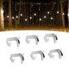50Pcs Metal Christmas Lights Gutter Hooks Stainless Steel Christmas Lights
