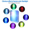 Wireless Doorbell 7-Colour LED Flash Button Doorbell IP44 Rainproof Doorbell