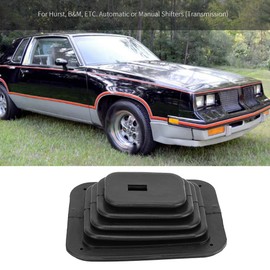 Gear Shift Knob Cover, Cuque Universal Car Shifter Shift Boot Knob Cover Rubber Gear Shift Knob Cover Automobile Gear Gaiter Boot Cover Black for Hurst B&M Automatic Manual Shifters