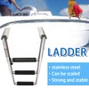 Mojiate Made 3 Step Ladder 316 Stainless Steel Telescoping Capacity