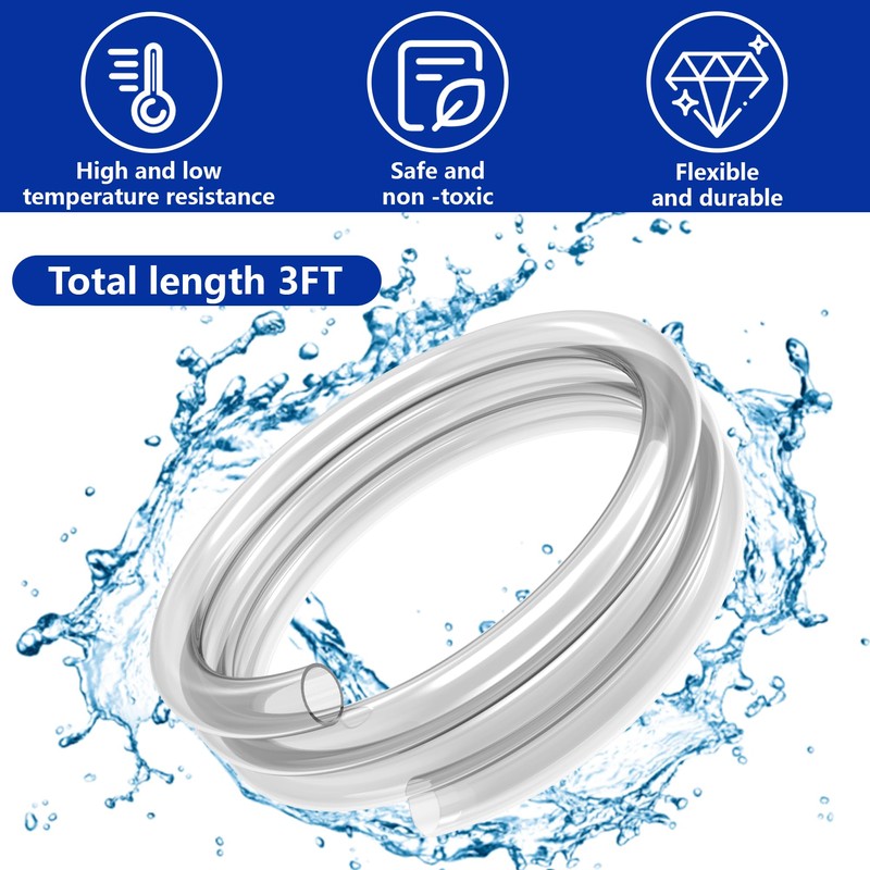 2 Pack Air Conditioner Drain Hose- 3 Ft Portable Leakproof