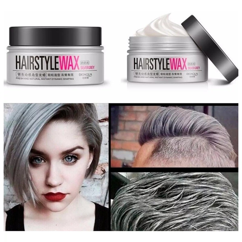 Veraly Cera Cabello Peinar Plata Hairstyle Wax Silver Gris Bioaqua