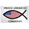 Pround American Christian Flag 3x5ft Religious Flag Christianity USA Flag