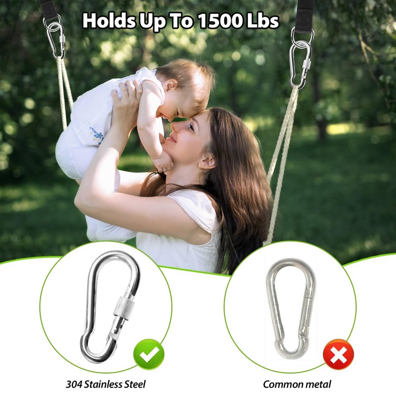 Swing Attachment, Pack of 4 Hammock Attachment Hanging Chair Attachment