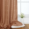 Boho Farmhouse Blackout Curtains 84 Inch Length 2 Panels Set