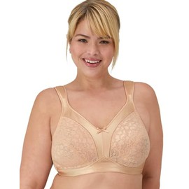 Playtex 18 Hour Lace-Cup Wire-Free Bra, Soft Taupe, 38C