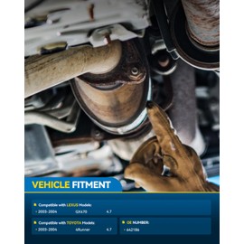 PHILTOP Rear Automotive Replacement Catalytic Converter Kit Compatible with Toyota, Lexus 4Runner 4.7L 2003-2004, GX470 4.7L 2003-2004 Replace# 642186, 41055 (EPA Compliant)