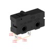 ECSiNG 10Pcs KW11-3Z-A 2-Pin Microswitch No Lever 10T85 SPDT 5A