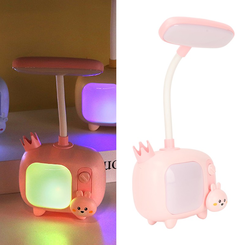 Kids Reading Light TV Style Base Flexible Gooseneck USB Charge