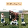 PULA-Wild 2-in-1 Kids' Pull-Along Wagon Toddlers Push Walker for 2.5-8