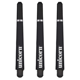 Unicorn Dart Shafts | Gripper 4 | Durable Polycarbonate | 3 Stems | Black | Long 47.0 mm