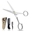 ONTAKI Professional German Steel Beard Scissors Men's Mustache Scissors with