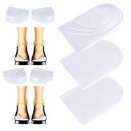 3-Layers Adjustable Heel Wedge Corrective Inserts for Over Supination & Pronation, Medial & Lateral Height Increasing Insoles for Bow Legs (((L (7-10 Women, 6-10 Men)))