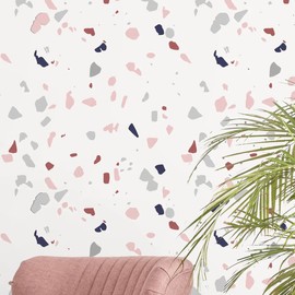 Terrazzo Marble Effect Wall Floor Stencil for Painting - Small