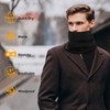 Minicoco Unisex Winter Neck Warmer Thermal Knitted Snoods Windproof Fleece