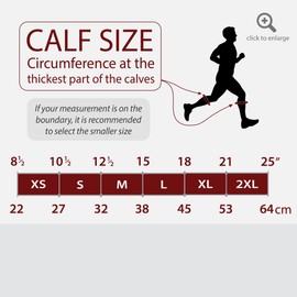 Calf Compression Sleeves for Men & Women (Ideal for Sports, Running, Shin Splints) (One Pair) (Black) (XXL) [2XL]