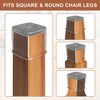 24 Pcs Chair Leg Floor Protectors Furniture Pads Floor Protectors