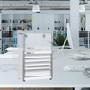 P.I.T. Mini White Tool Box, Portable 5-Drawer Micro Roll Cab