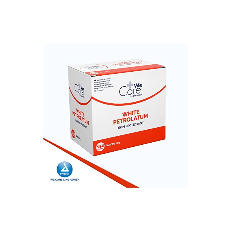 Dynarex White Petrolatum Foil Packs , 0.17 Ounce (Pack of
