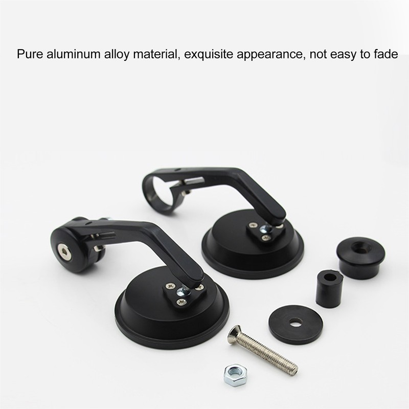 Pair of Motorcycle Rearview Mirror Wide View Aluminum Alloy Universal