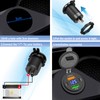 Qidoe 66W 12V USB Outlet, 4 Port Dual PD &