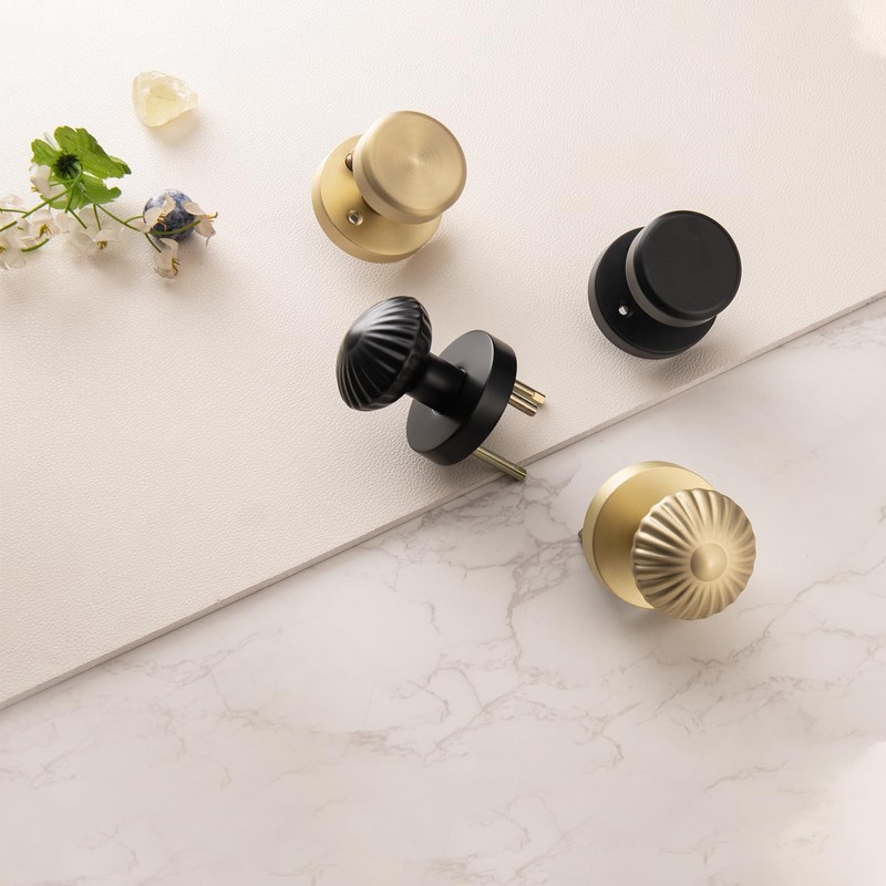 NCSEN Gold Interior Door Knobs, Heavy Duty Door Knob with