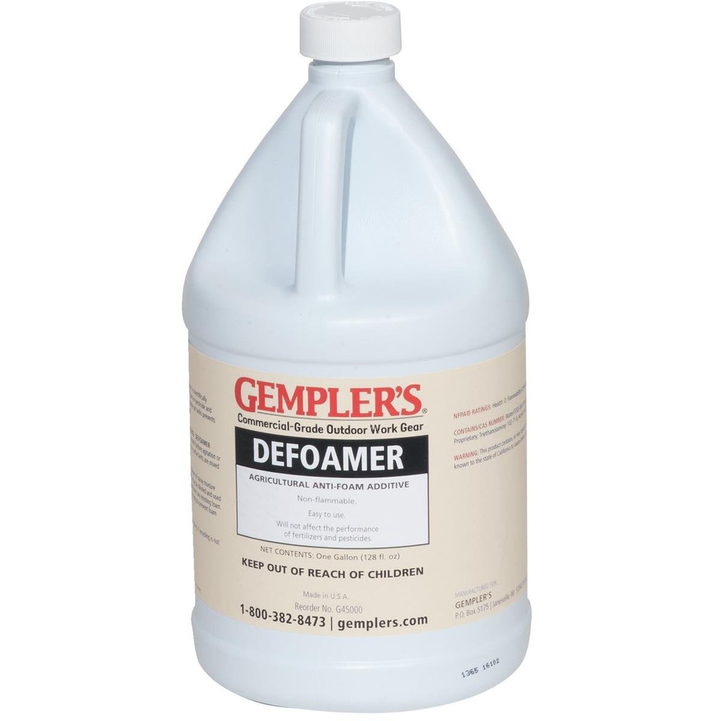 GEMPLER’S G45000 Pesticide and Fertilizer Defoamer Solution for Defoaming & Preventing Foam Build-up in Spray Tanks, 1 Gallon