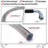 6AN 70" Transmission Fluid Oil Cooler PTFE Hose Line kit