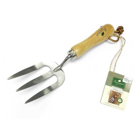 Greenman Stainless Steel Weeding Fork Ash Handled