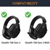 SOULWIT Cooling-Gel Earpads Cushions Replacement for Turtle Beach Stealth 700