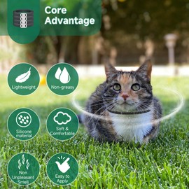 Surglam 4 Pack Collars, Collar for Cats, Adjustable Cat Kitten Collar, Waterproof Cat Collars for Small Medium and Large Cats, Comfortable & Light, One Size Fit All, Black