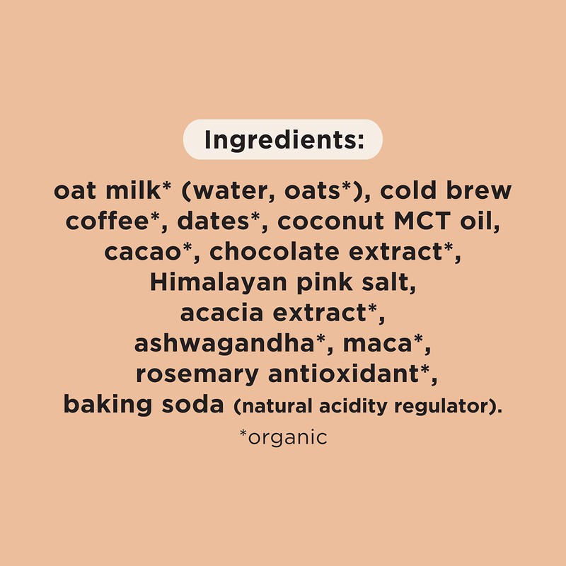 Pop & Bottle, Oat Milk Lattes - Cold Brew, Maca,