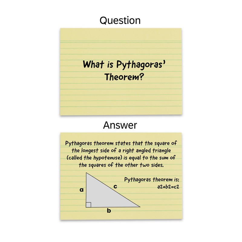 Herlitz A6 Flash Cards, Lined Revision Cards, Assorted Colours, Pack