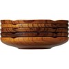 isida Wooden 茶托 Plum Shape Set of 5 