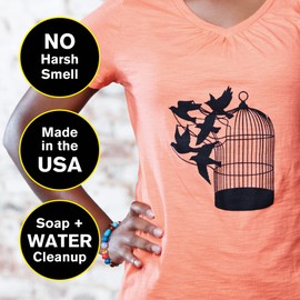 Speedball Art Products - Juego de tinta para tela (4 unidades, CLRS, colores básicos)