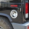 MXtech-23 2003-2009 HUMMER H2 GAS TANK COVER FUEL DOOR BEZEL
