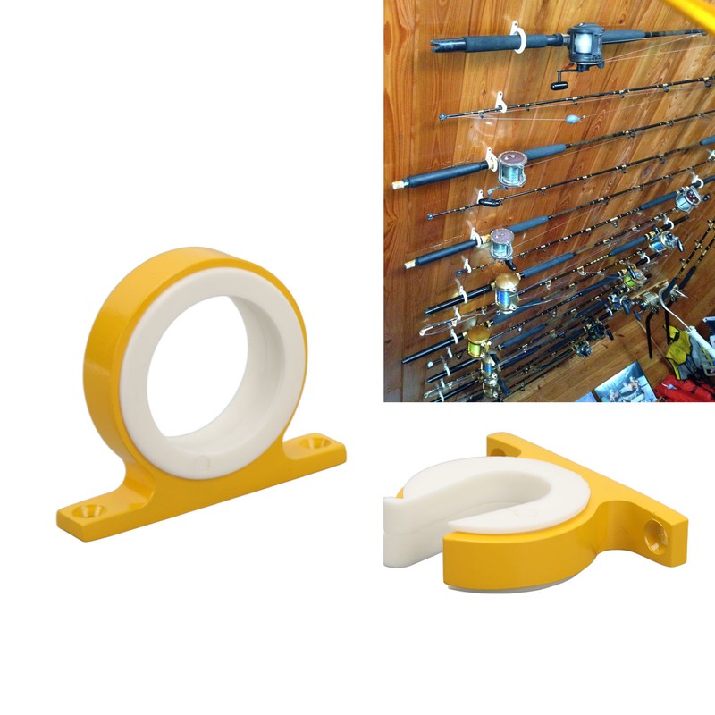 2 Pcs Fishing Rod Holder Horizontal Vertical Aluminium Boat Mounted